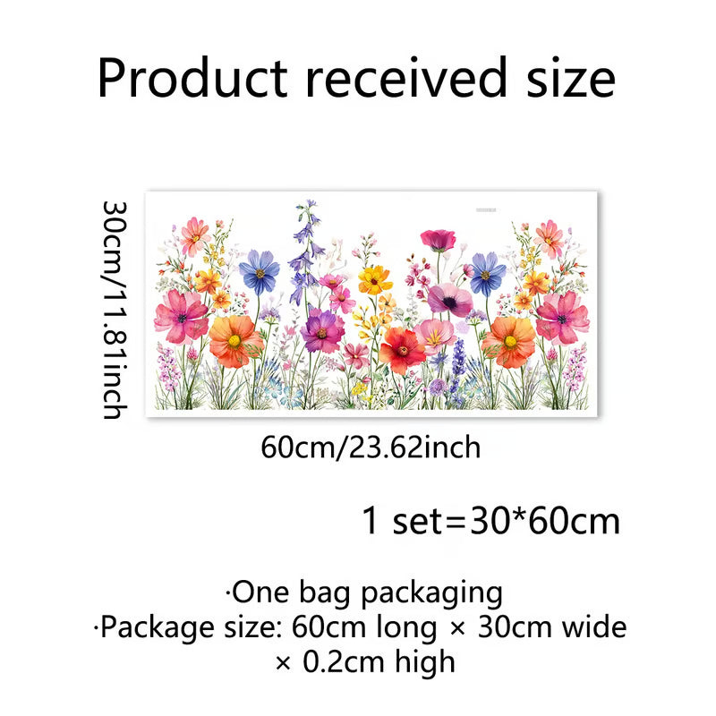 🖼️Colorful Floral Bouquet Window Sticker