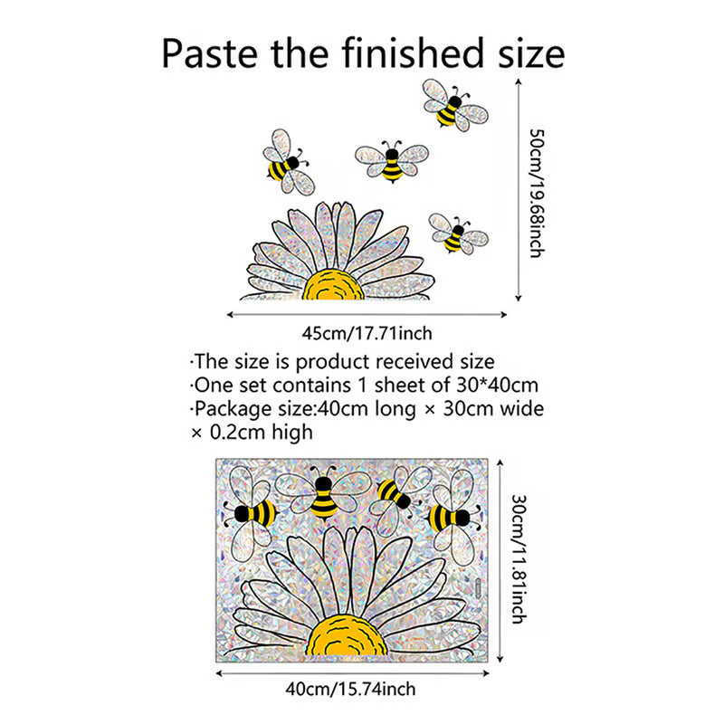 🖼️Colorful Floral Bouquet Window Sticker