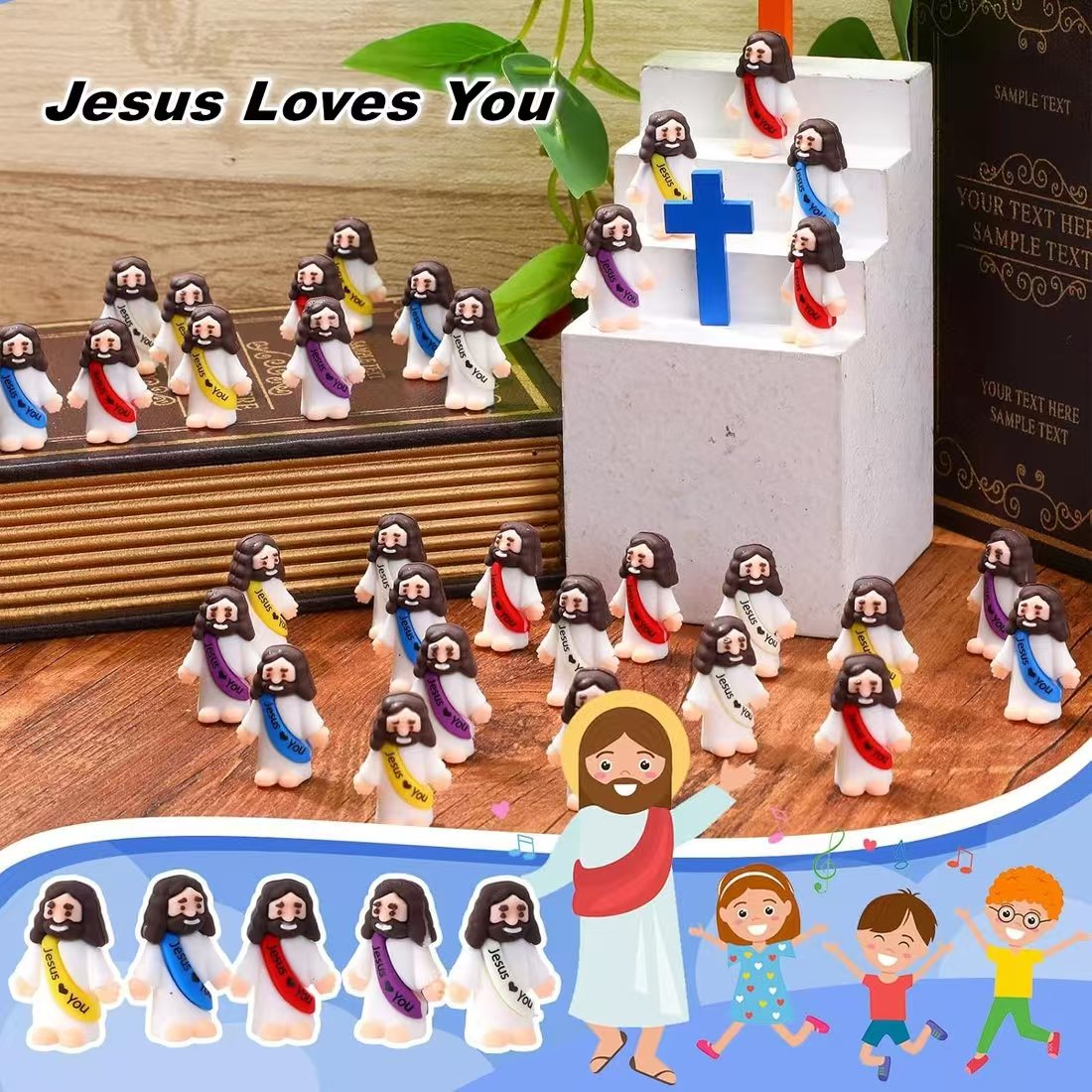 Easter Pre-Sale SAVE 49%đ„Original Design Mini Jesus Figures Jesus Loves You