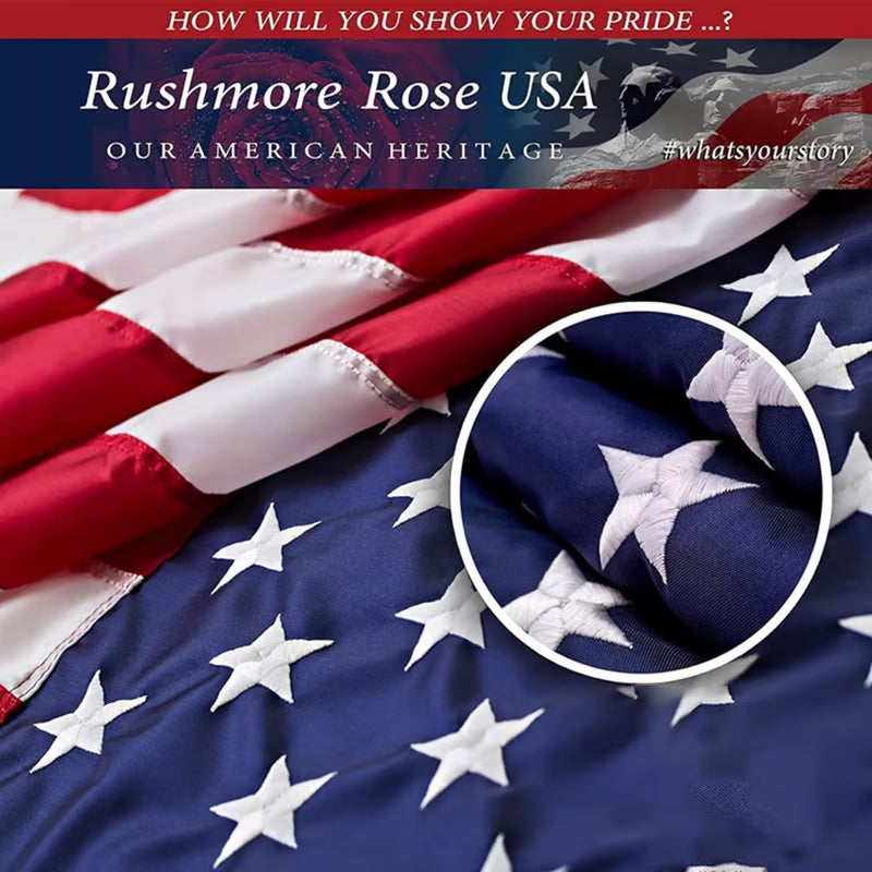 🔥Last Day 49% OFF✨Handmade Embroidered American Flag