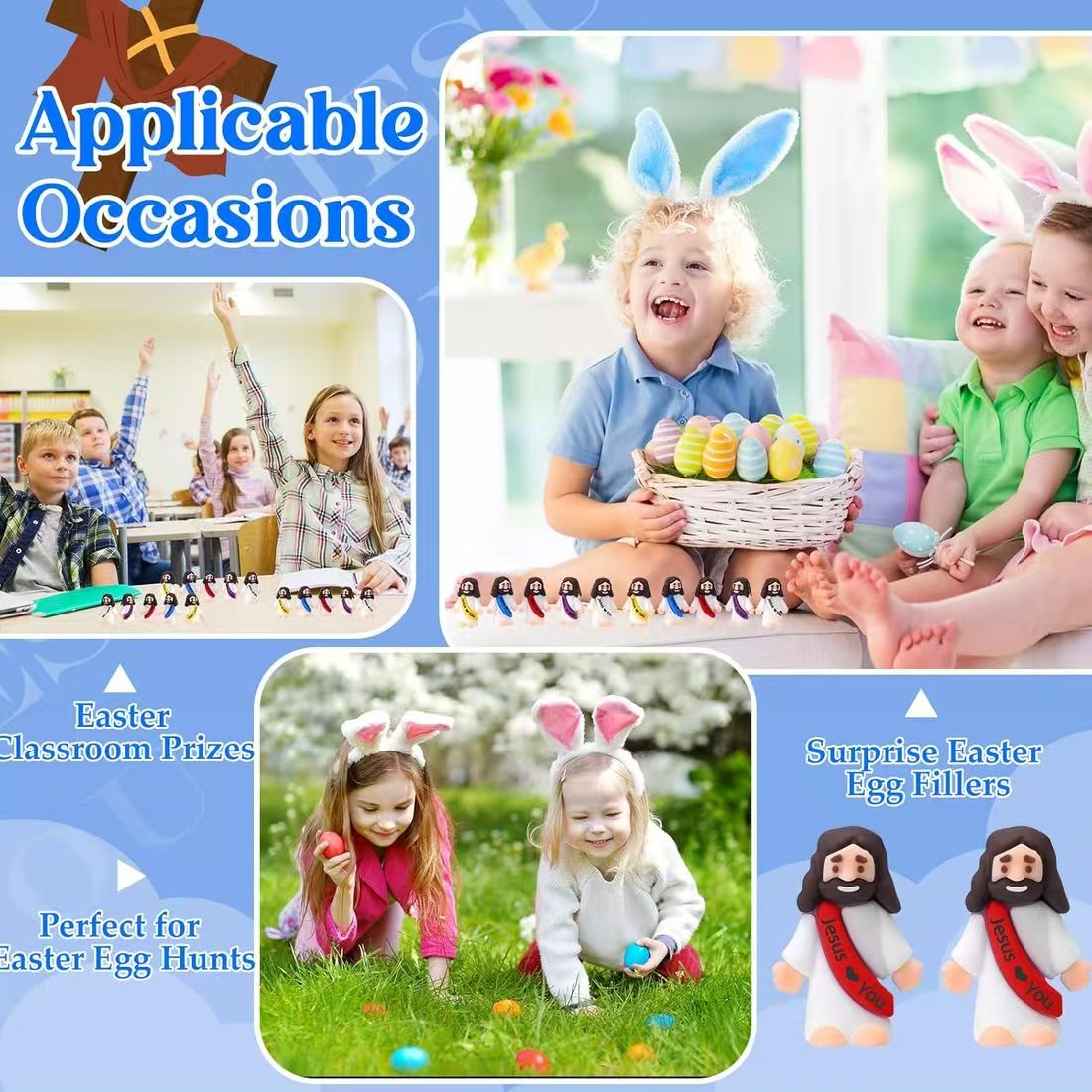 Easter Pre-Sale SAVE 49%đ„Original Design Mini Jesus Figures Jesus Loves You