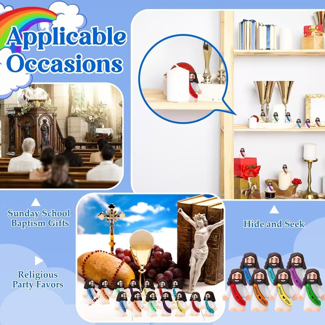 Easter Pre-Sale SAVE 49%đ„Original Design Mini Jesus Figures Jesus Loves You