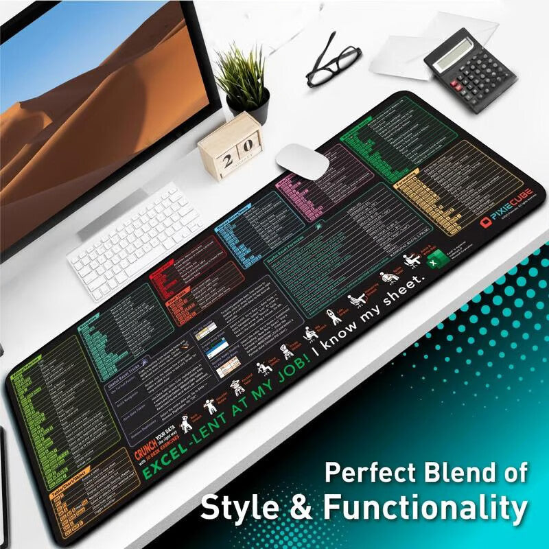 Excel Cheat Sheet Desk Mat