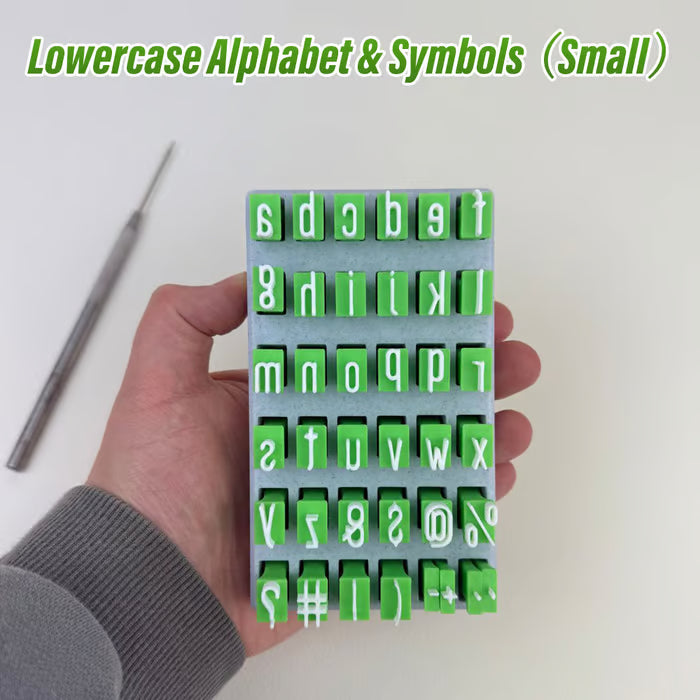 Uppercase and Lowercase Alphabet Clay Stamp Sets