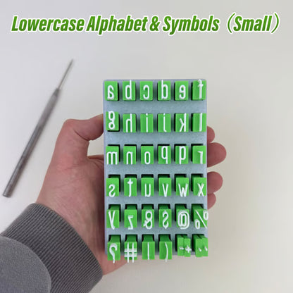 Uppercase and Lowercase Alphabet Clay Stamp Sets