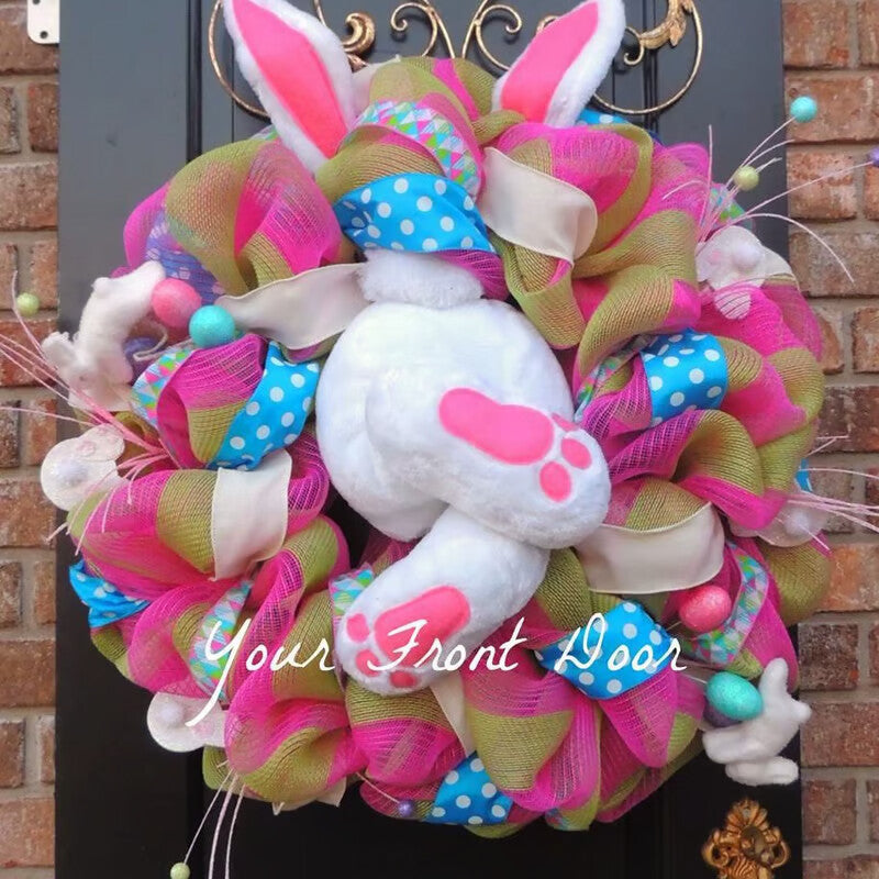 🐰Early Easter Sale-Save 50% OFF - Easter Bunny Wreath Decoration - BUY 2 GET 10% OFF