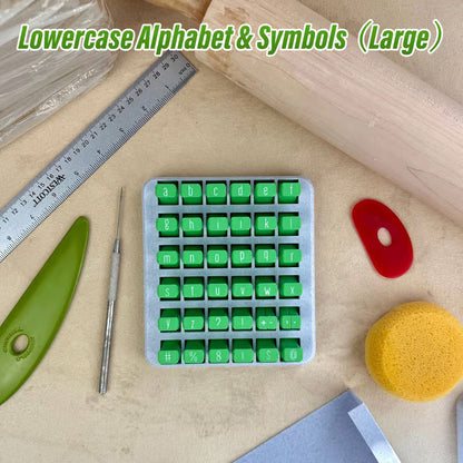 Uppercase and Lowercase Alphabet Clay Stamp Sets