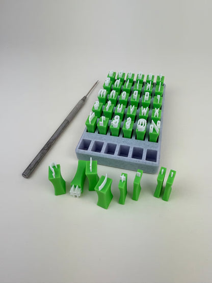 Uppercase and Lowercase Alphabet Clay Stamp Sets