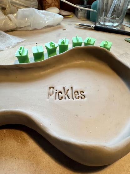 Uppercase and Lowercase Alphabet Clay Stamp Sets
