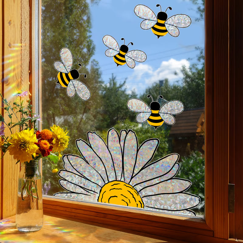 🖼️Colorful Floral Bouquet Window Sticker