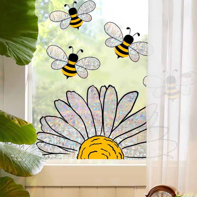 🖼️Colorful Floral Bouquet Window Sticker