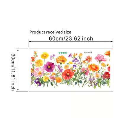 🖼️Colorful Floral Bouquet Window Sticker