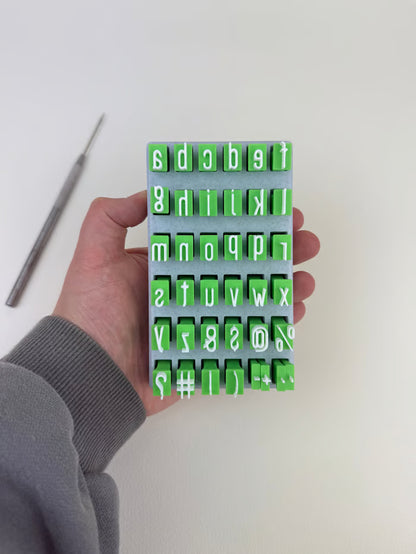 Uppercase and Lowercase Alphabet Clay Stamp Sets