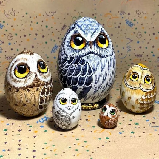 🎁 FINAL SALE-45% OFF🎁New Owl Nesting Egg/Easter Gift