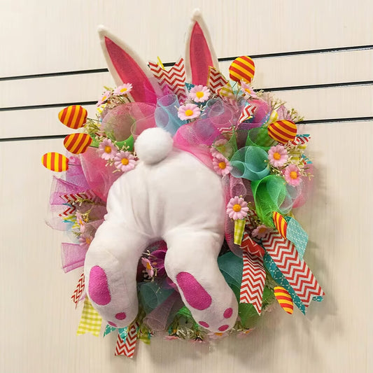 🐰Early Easter Sale-Save 50% OFF - Easter Bunny Wreath Decoration - BUY 2 GET 10% OFF