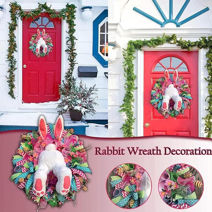 🐰Early Easter Sale-Save 50% OFF - Easter Bunny Wreath Decoration - BUY 2 GET 10% OFF