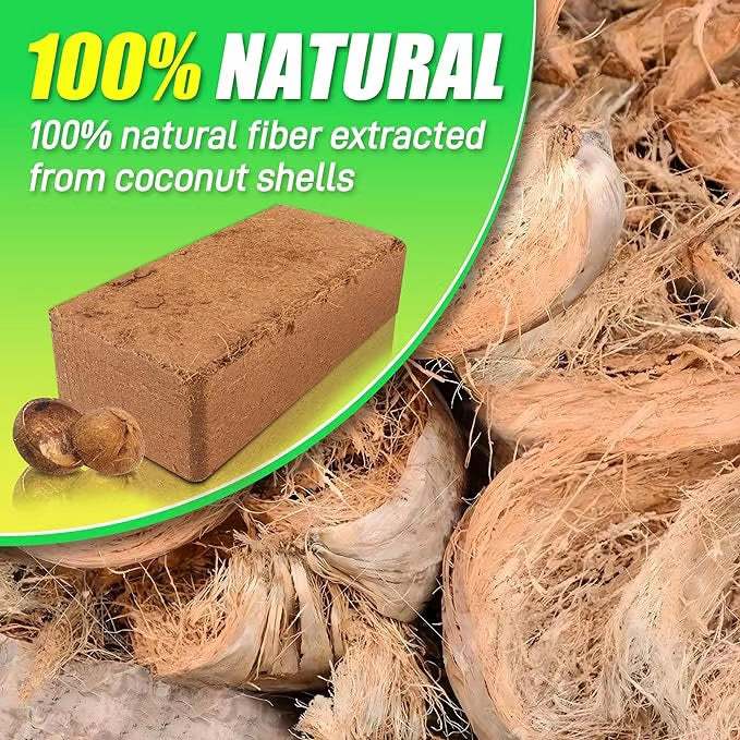 Premium Organic Coconut Coir Bricks for Plants(Collected from Pacific island countries)🥥