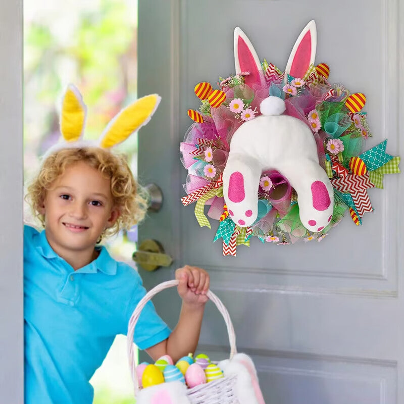 🐰Early Easter Sale-Save 50% OFF - Easter Bunny Wreath Decoration - BUY 2 GET 10% OFF