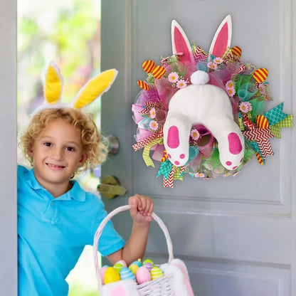 🐰Early Easter Sale-Save 50% OFF - Easter Bunny Wreath Decoration - BUY 2 GET 10% OFF
