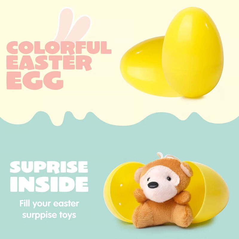 🐰Early Easter Sale-Save 49% OFF - 12/24/36 Pcs Prefilled Easter Eggs, Filled with Plush Animal Toys