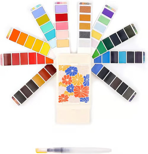 👨‍🎨Foldable Watercolor Painting Set (🎨56 Colors)