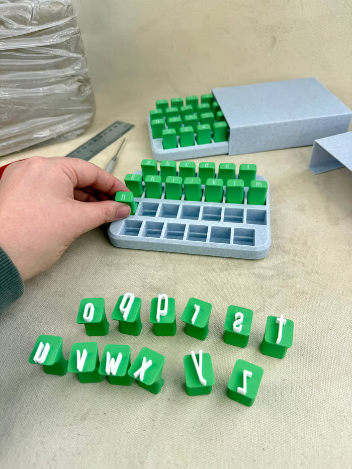 Uppercase and Lowercase Alphabet Clay Stamp Sets