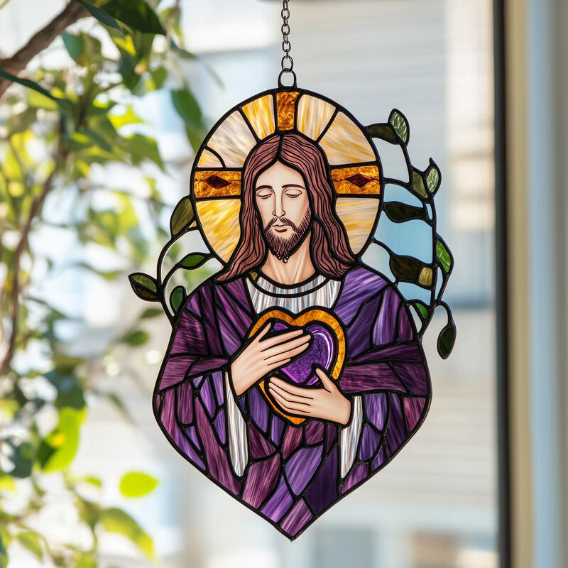 🔥Early Easter Sale-Save 49% OFF - 🙏Jesus Sun Catcher Collection -- Eternal Love