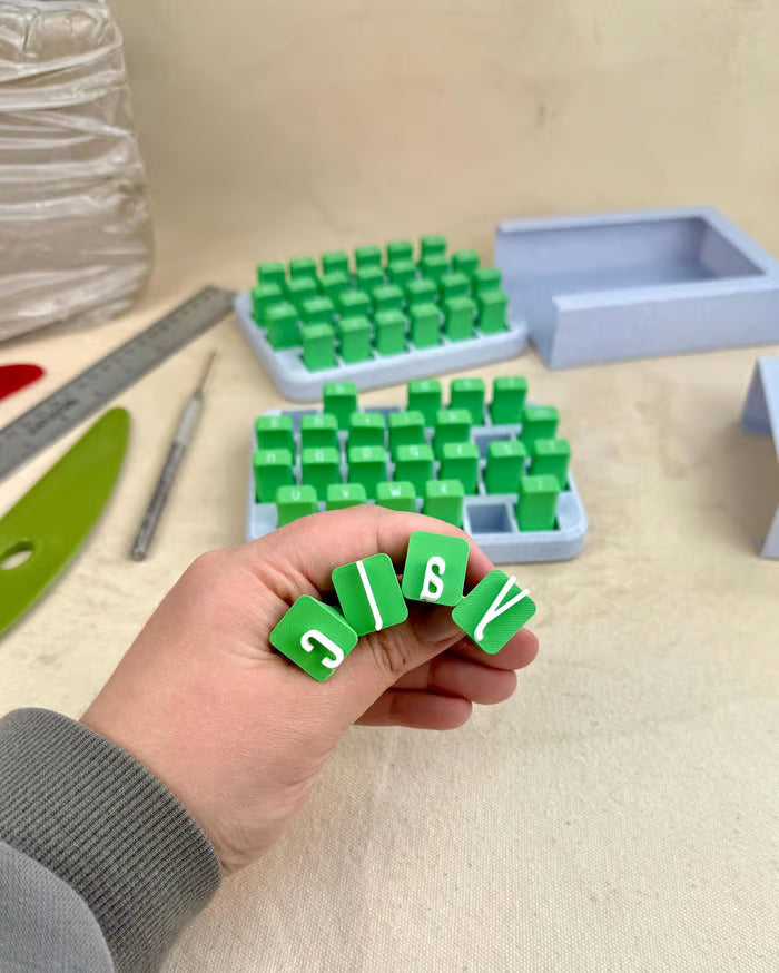Uppercase and Lowercase Alphabet Clay Stamp Sets