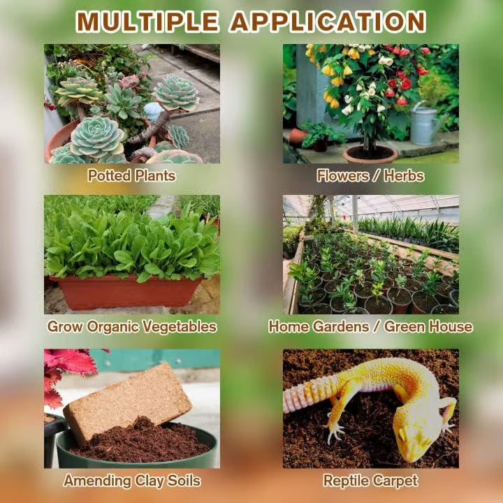 Premium Organic Coconut Coir Bricks for Plants(Collected from Pacific island countries)🥥