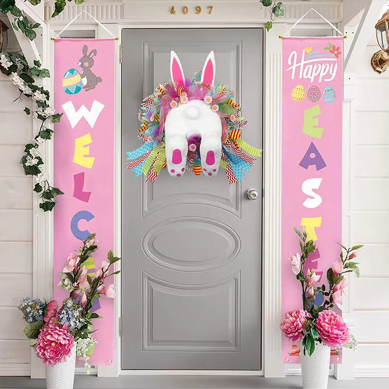 🐰Early Easter Sale-Save 50% OFF - Easter Bunny Wreath Decoration - BUY 2 GET 10% OFF