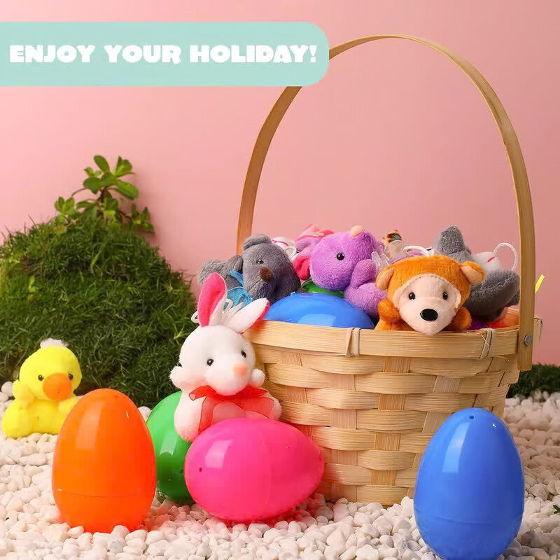 🐰Early Easter Sale-Save 49% OFF - 12/24/36 Pcs Prefilled Easter Eggs, Filled with Plush Animal Toys