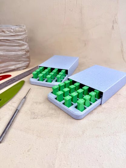 Uppercase and Lowercase Alphabet Clay Stamp Sets