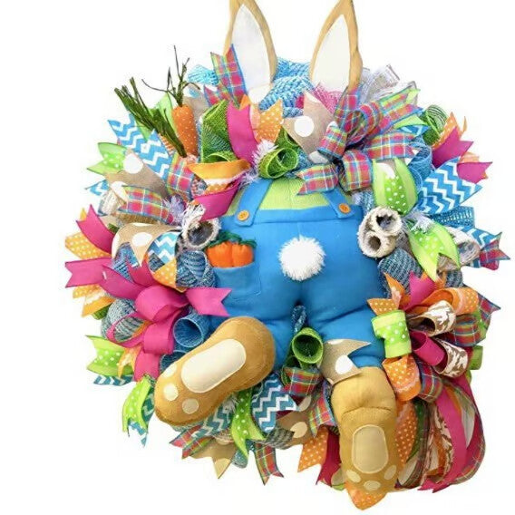 🐰Early Easter Sale-Save 50% OFF - Easter Bunny Wreath Decoration - BUY 2 GET 10% OFF
