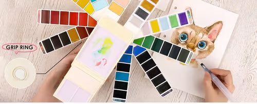 👨‍🎨Foldable Watercolor Painting Set (🎨56 Colors)